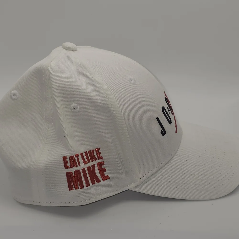 Nike Jordan Legacy91 Jumpman Air Hbr hat in white with red‎ 